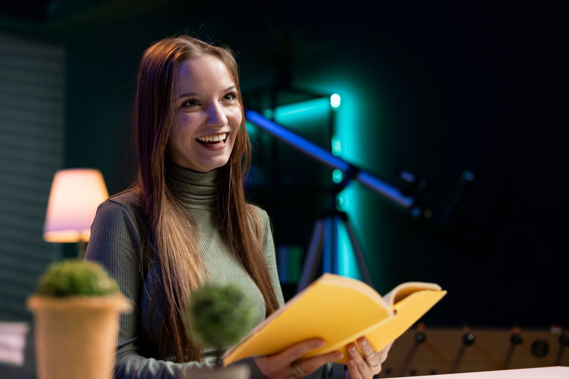 Happy internet star sponsored by publisher to show new novel release